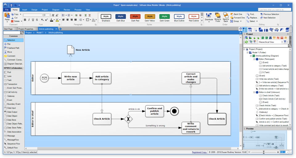 screenshot of Software Ideas Modeler